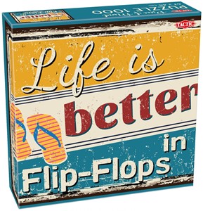 Afbeelding van het spelletje Life is better in Flip-Flops Puzzel (1000 stukjes)