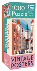 Vintage Cities - Tallinn Poster Puzzel (1000 stukjes)