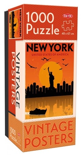 Vintage Cities - New York Poster Puzzel (1000 stukjes)