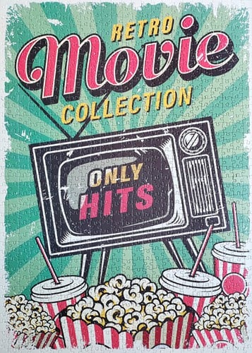Vintage - Retro Movie Collection Poster Puzzel (1000 stukjes)-2