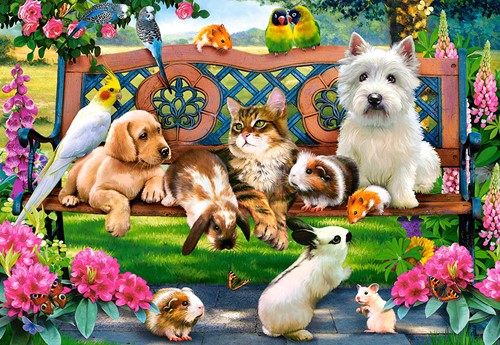 Pets in the Park Puzzel (1000 stukjes)-2