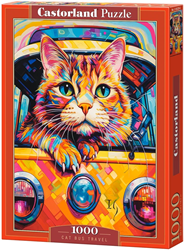 Cat Bus Travel Puzzel (1000 stukjes)