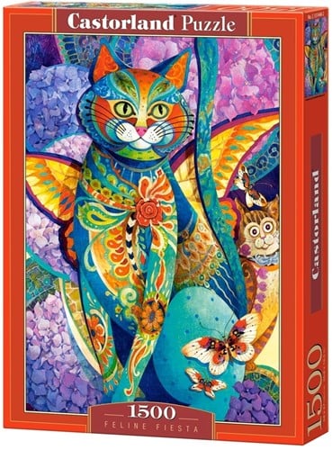 Feline fiesta Puzzel (1500 stukjes)