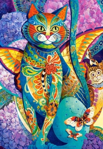 Feline fiesta Puzzel (1500 stukjes)-2
