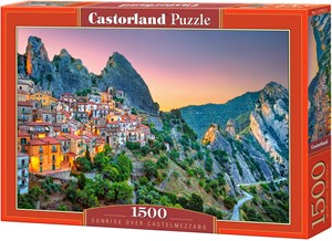 Afbeelding van het spelletje Sunrise over Castelmezzano Puzzel (1500 stukjes)