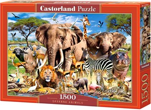 Afbeelding van het spel Savanna Animals Puzzel (1500 stukjes)