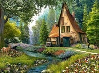 Toadstool Cottage Puzzel (2000 stukjes)-2