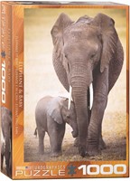 Elephant & Baby Puzzel (1000 stukjes)