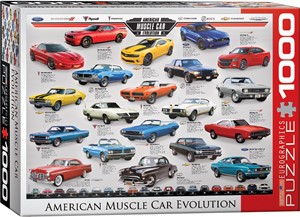 Afbeelding van het spelletje American Muscle Car Evolution Puzzel (1000 stukjes)