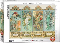 Four Seasons - Alphonse Mucha Puzzel (1000 stukjes)