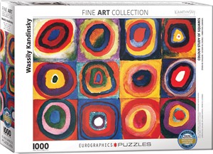 Afbeelding van het spelletje Colour Study of Squares - Wassily Kandinsky Puzzel (1000 stukjes)