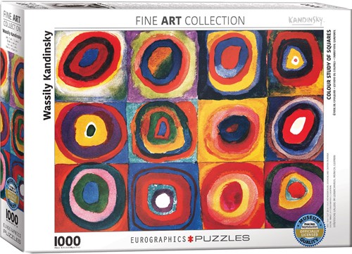Colour Study of Squares - Wassily Kandinsky Puzzel (1000 stukjes)