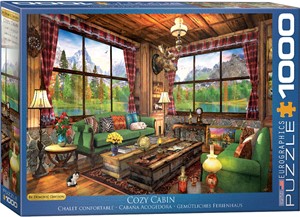 Afbeelding van het spelletje Cozy Cabin - Dominic Davison Puzzel (1000 stukjes)