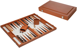 Luxe Backgammon – Cognacbruin (47cm)