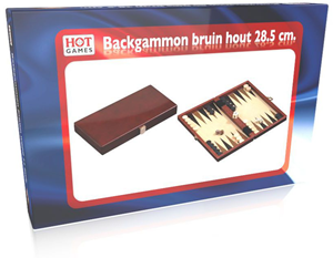 Backgammon Houten Koffer - Bruin