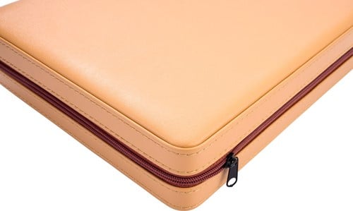 Portable Backgammon met Afsluitrits (Beige)-3