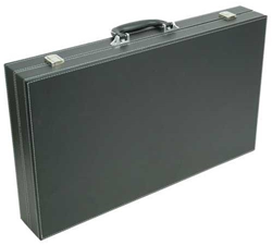 Backgammon Koffer Zwart - Groen 53 cm 