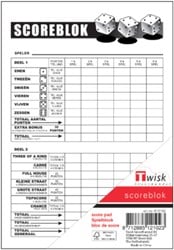 Yahtzee Scoreblok (100 vellen)