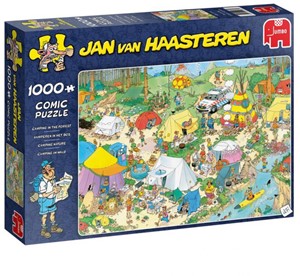 Afbeelding van het spelletje Jan van Haasteren - Kamperen in het Bos Puzzel (1000 stukjes)