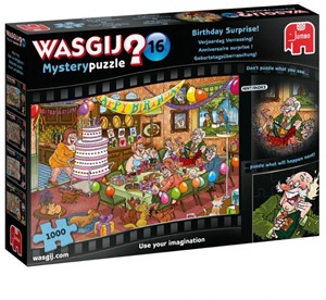 Afbeelding van het spelletje Wasgij Mystery 16 Puzzel - Verjaardag Verrassing (1000 stukjes)