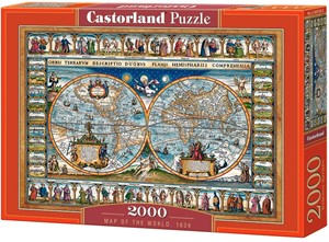 Afbeelding van het spel Map of the world, 1639 Puzzel (2000 stukjes)
