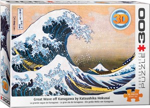 Afbeelding van het spelletje Great Wave - Hokusai 3D Lenticular (300 stukjes)