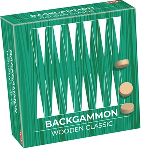Backgammon in houten box