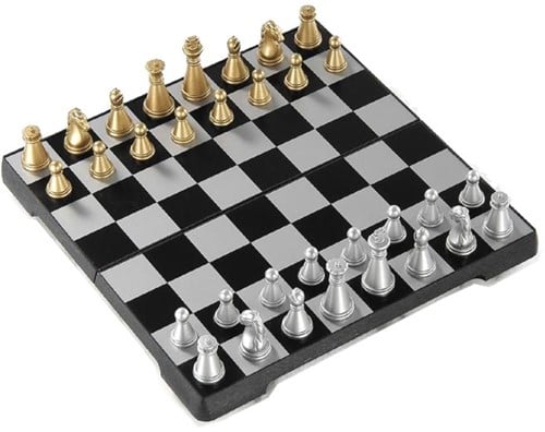 Schaken Reis Casette Magnetisch Zwart
