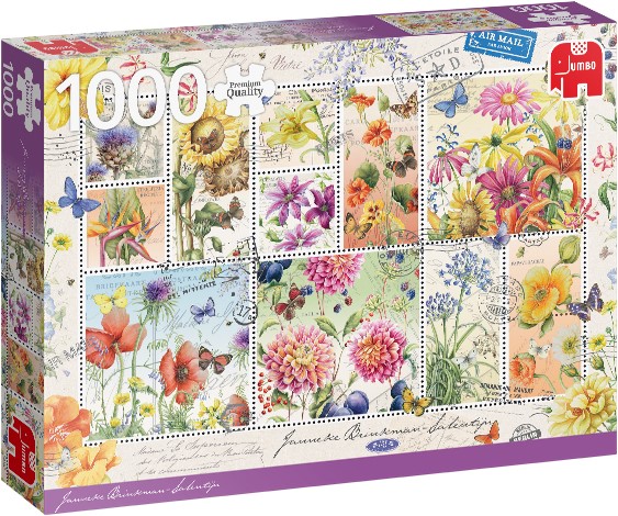 Sanctie Krimpen herten Janneke Brinkman - Flower Stamps Summer Puzzel (1000 stukjes) - kopen bij  Spellenrijk.nl