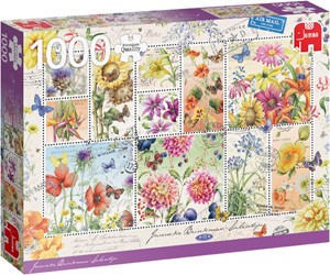 Afbeelding van het spelletje Janneke Brinkman - Flower Stamps Summer Puzzel (1000 stukjes)