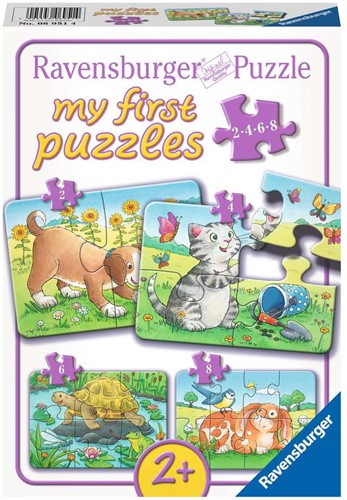 My First Puzzle - Schattige huisdieren Puzzel (4 in 1)
