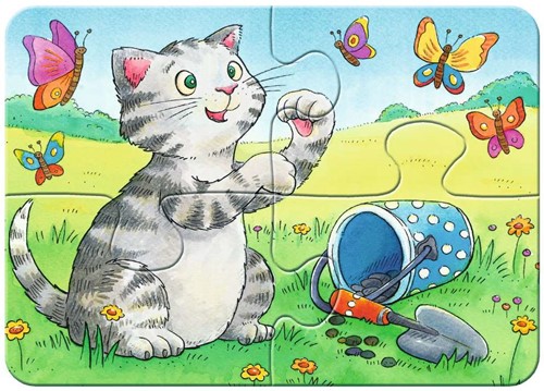 My First Puzzle - Schattige huisdieren Puzzel (4 in 1)-3