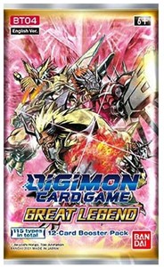 Afbeelding van het spelletje Digimon TCG S3 Great Legends Boosterpack