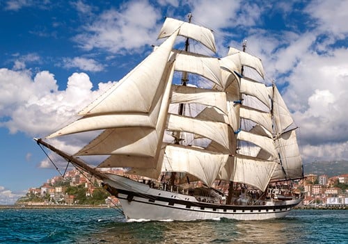 Tall Ship Leaving Harbour Puzzel (500 stukjes)-2