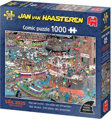 Jan van Haasteren - Stap aan Boord (10e Editie SAIL Amsterdam) Puzzel (1000 stukjes)-3