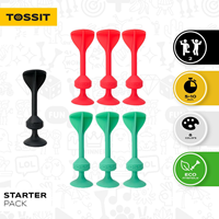 Tossit Partyspel - Starter Pack (Rood-Turquoise)-2