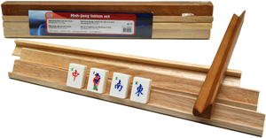 Mah-Jong Latten Set Hout - Klein 40x2cm (4 stuks)