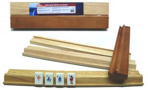 Mah-Jong Latten Set Hout - Groot 40x5cm (4 stuks)