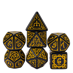 Dobbelstenen Set - Druid Yellow (7-delig)