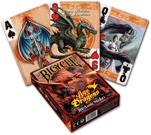 Afbeelding van het spel Bicycle Pokerkaarten - Age of Dragons Anne Stokes
