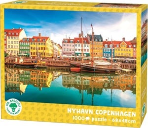 Afbeelding van het spelletje Nyhavn Copenhagen Puzzel (1000 stukjes)