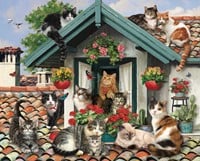 Cats on the Roof Puzzel (1000 stukjes)-2