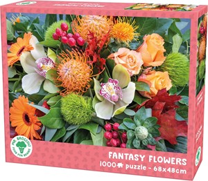 Afbeelding van het spelletje Fantasy Flowers Puzzel (1000 stukjes)