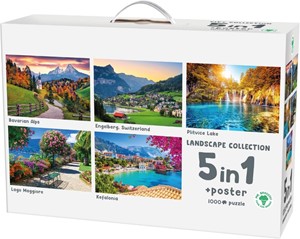 Afbeelding van het spelletje Landscape 5-in 1 Puzzel ( stukjes)