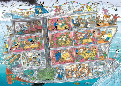 Jan van Haasteren - Cruiseschip Puzzel (1000 stukjes)-2