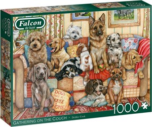 Afbeelding van het spelletje Falcon - Gathering on the Couch Puzzel (1000 stukjes)