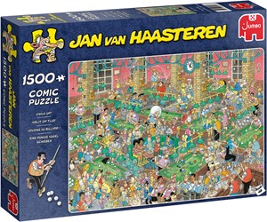 Afbeelding van het spelletje Jan van Haasteren - Krijt op Tijd Puzzel (1500 stukjes)