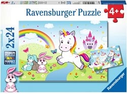 Sprookjesachtige Eenhoorn Puzzel (2x24 stukjes)