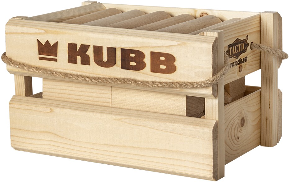 Kubb in houten box - bij Spellenrijk.nl