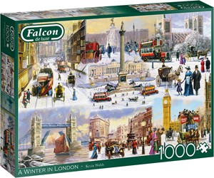 Afbeelding van het spelletje A Winter in London Puzzel (1000 stukjes)